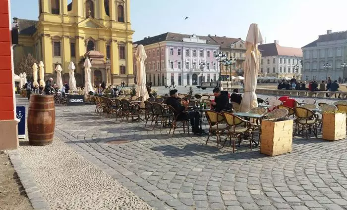Terasele din Timișoara au fost pline, pe 15 februarie 2