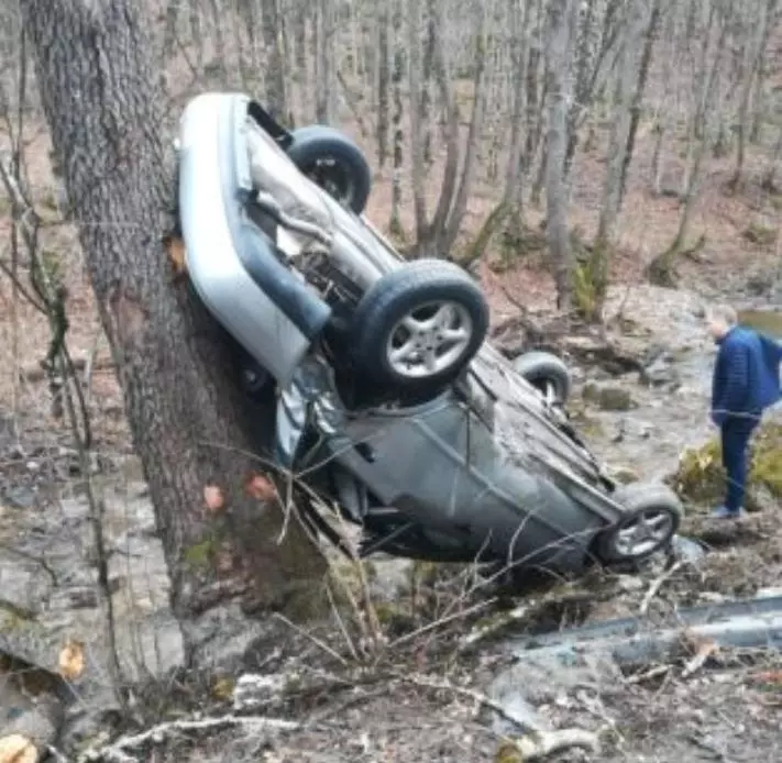 Accident pe DN13, la ieșire din Hoghiz