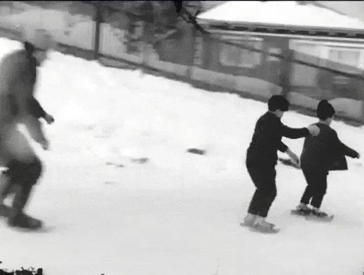 Secvența din pelicula filmată de Ioan Matei Agapi, din arhiva sa