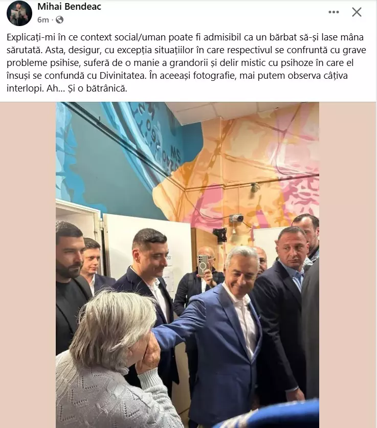 Mihai Bendeac reacție Călin Georgescu