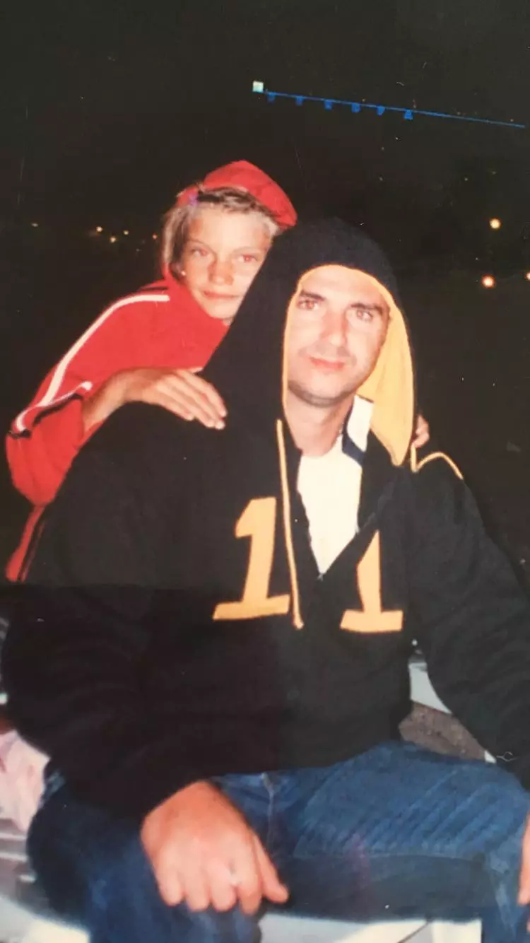 Corina Petrut.alaturi de tatal ei