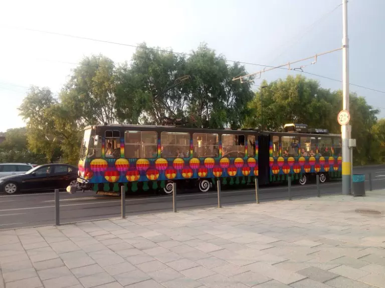 Tramvai pictat la Cluj (2)