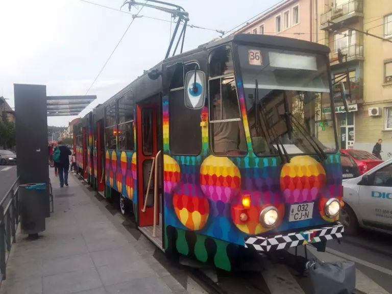 Tramvai pictat la Cluj (4)
