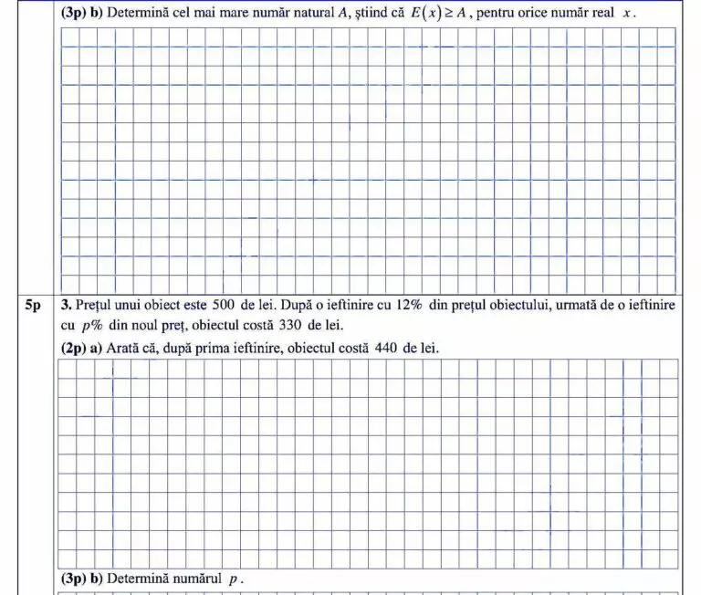 Subiecte simulare evaluare națională Matematică 2022. Ce subiecte au avut de rezolvat elevii. Foto: edupedu.ro