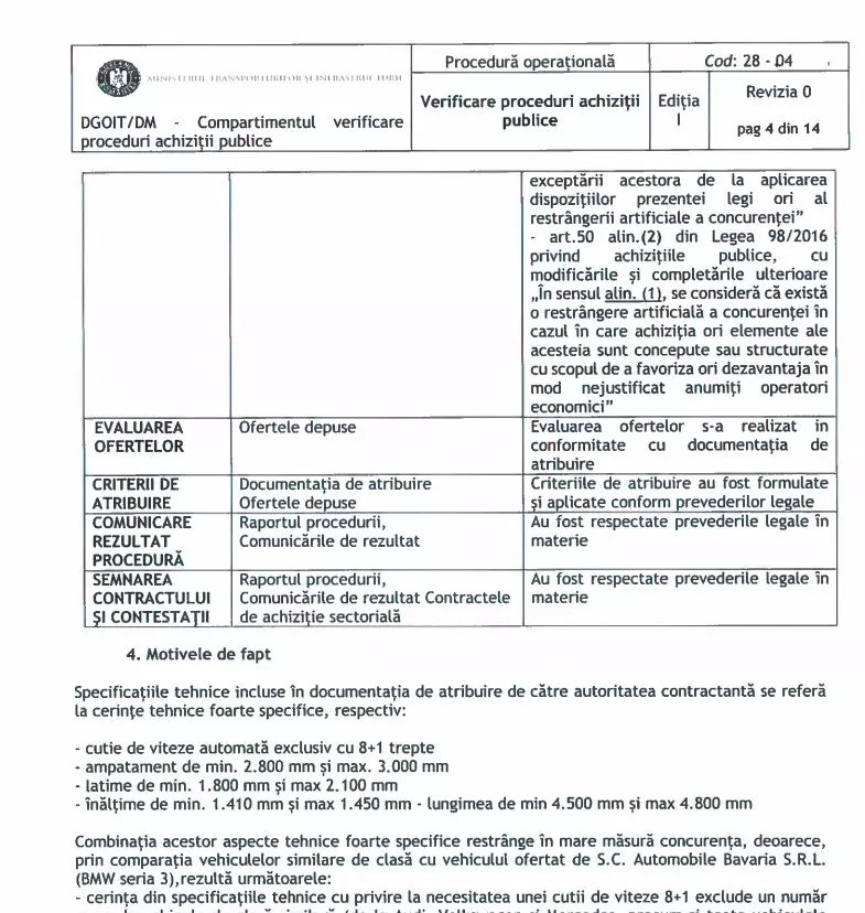 Document prezentat de Drulă în conferință