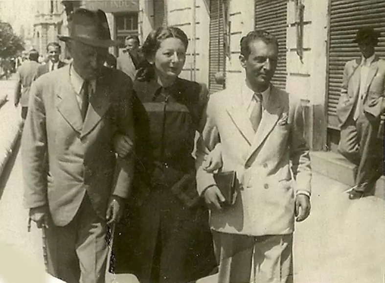 Sidonia-impreuna-cu-Miron-Radu-Paraschivescu-si-un-prieten