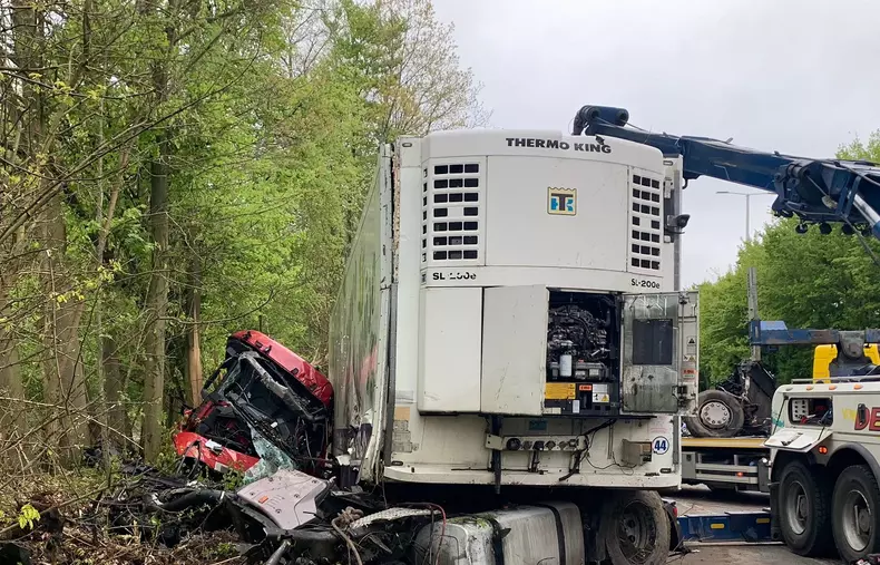 accident rutier camion belgia