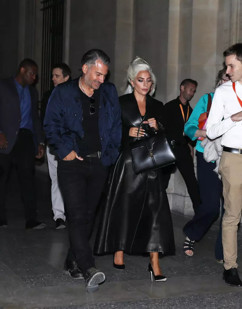 Lady Gaga, Christian Carino and Cynthia Germanotta went diner to Bradley Cooper' s home in Paris