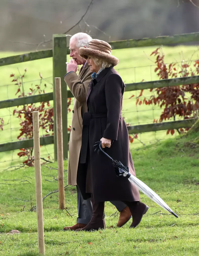 King Charles III, Sandringham, Norfolk, UK, on 4th February, 2024., Sandringham, Sandringham, Norfolk, England - 04 Feb 2024