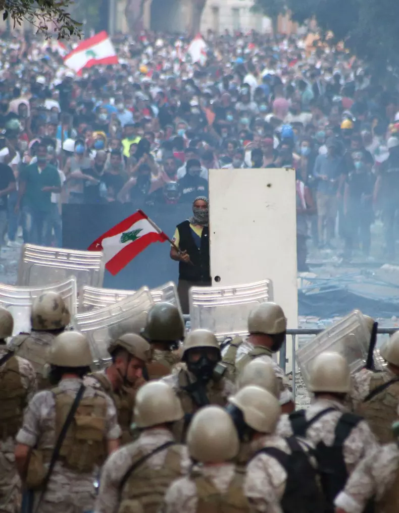 Protests in aftermath of Beirut explosion