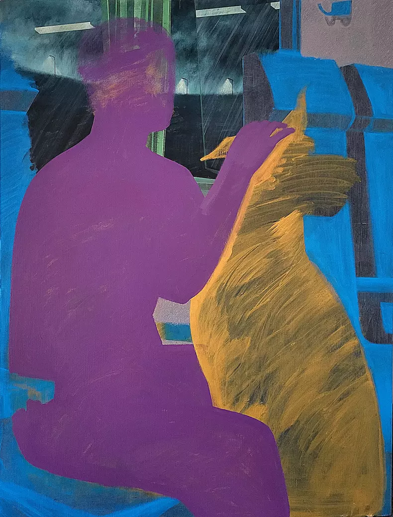 Popa Ana - Great Dane - acrilic pe pânză - 135 X 100cm