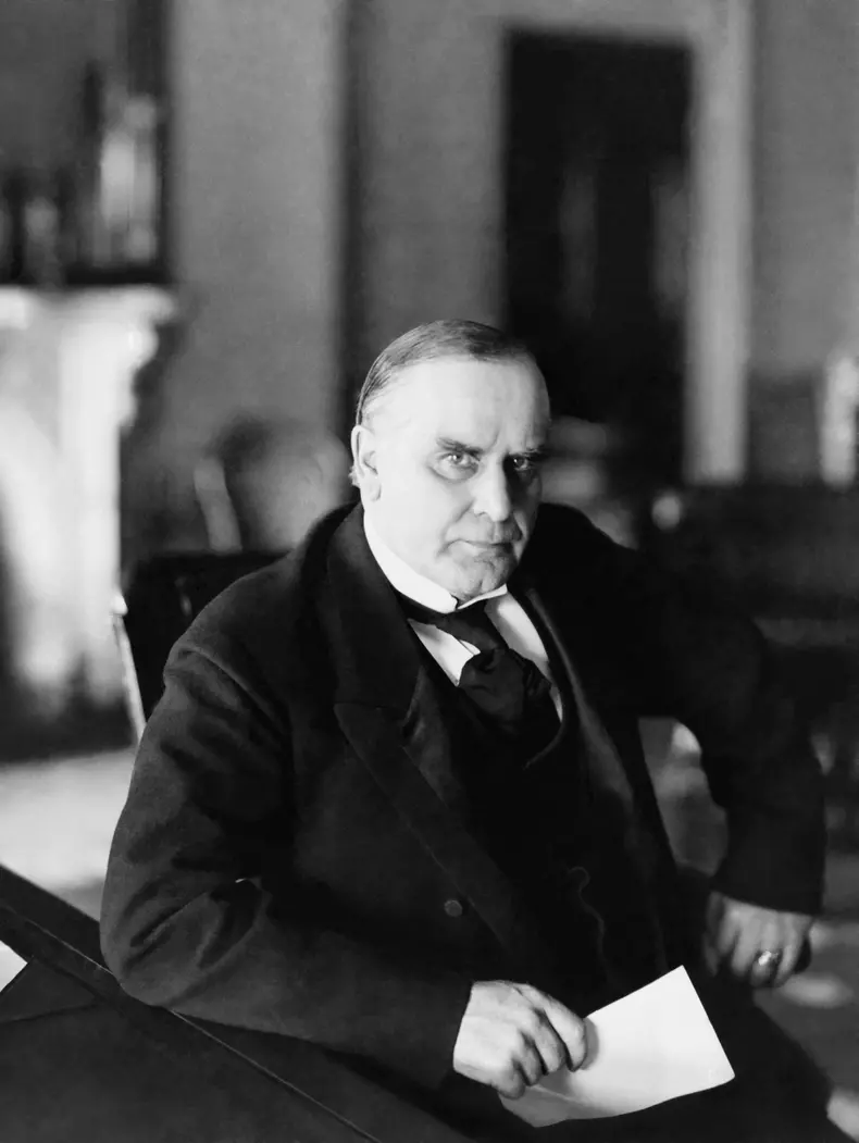 President,William,Mckinley,In,The,White,House,,In,1898,,The