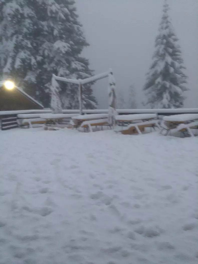 Ninsoare la Postăvarul