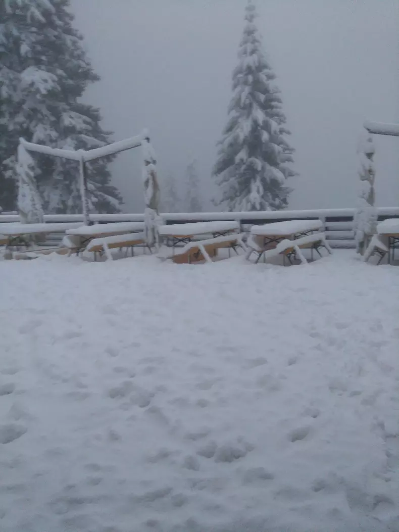 Ninsoare la Postăvarul