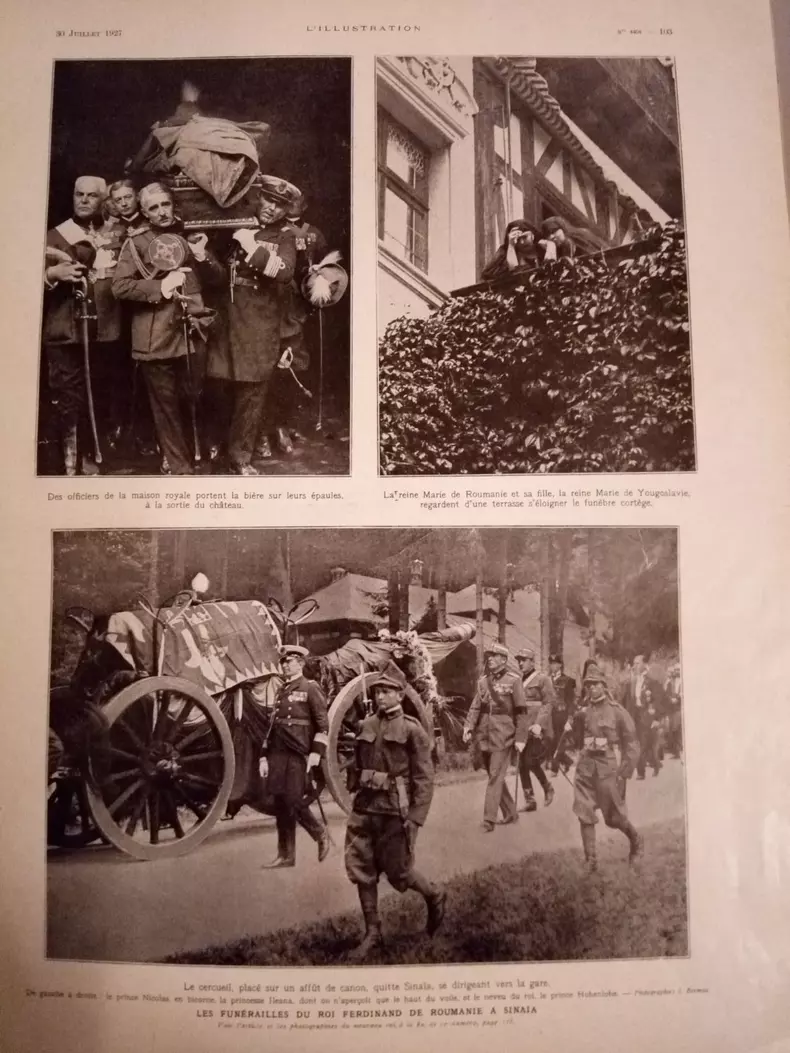 10. fotografii de la funaraliile regelui Ferdinand publictae de ziaristii vremii