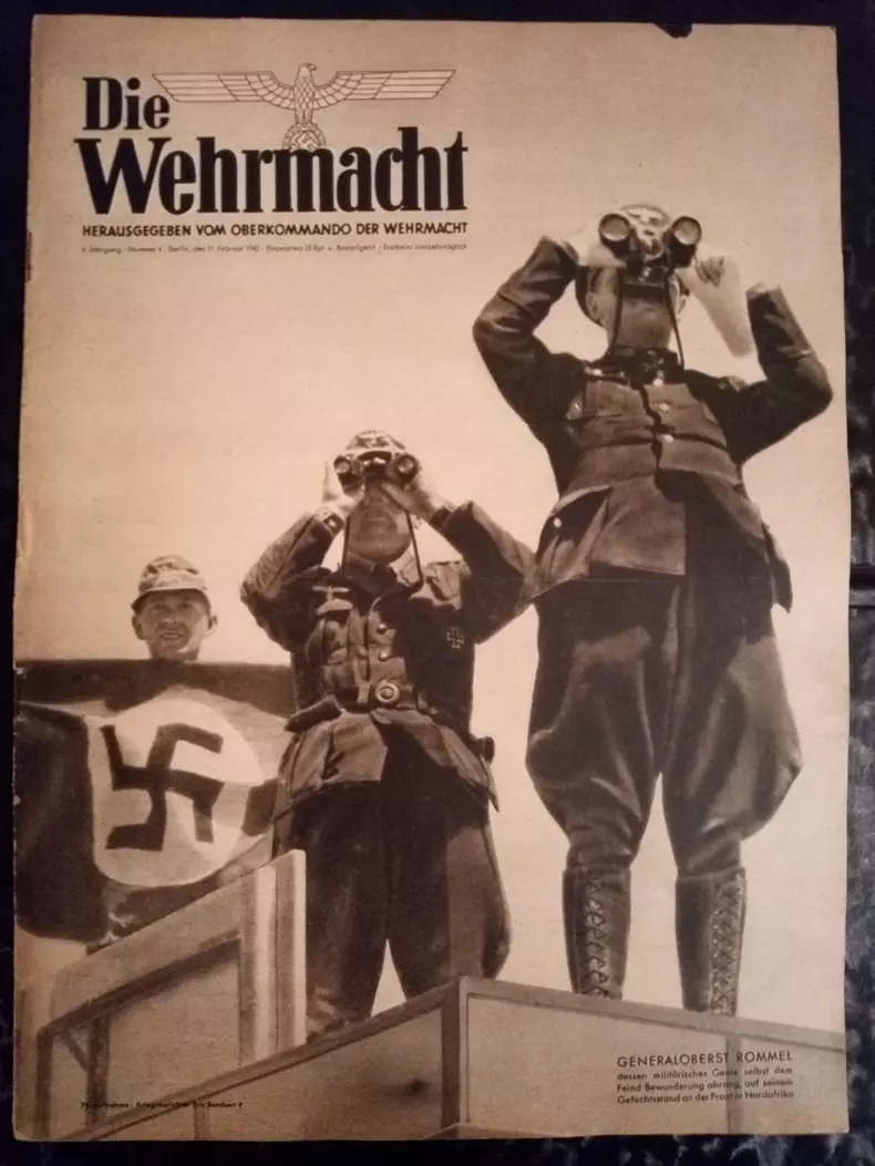 6. Buletin de front editat de armata germana. Era instrument de propagandă pentru soldasți și de imbarbatare a populatieri care sustinea financiar armata