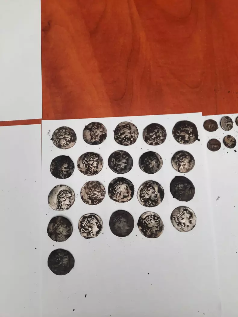 Monedele descoperite la Buftea