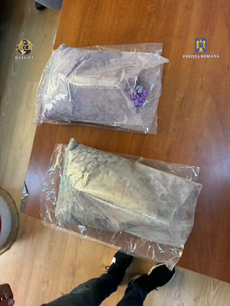 Doi tineri au fost arestati după ce au primit droguri din Olanda, ascunse intr-o punga de hrana pentru câini2