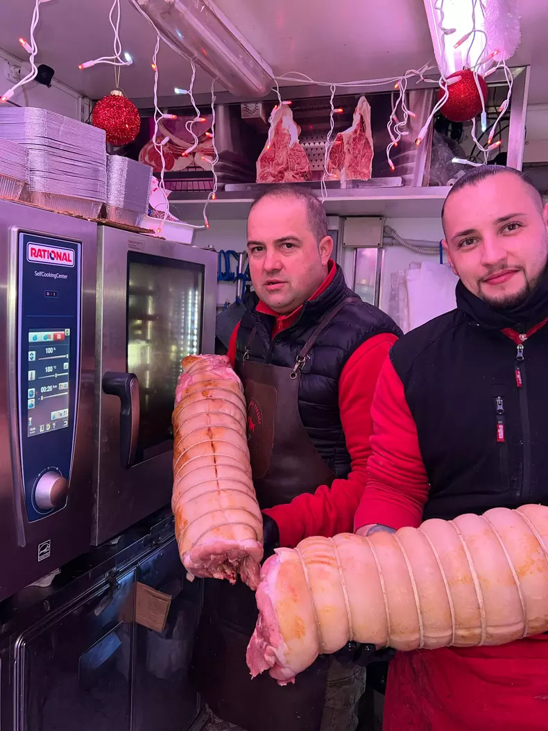 Gabriel Arghir, măcelar cu 20 de ani experiență FOTO: arhivă personală
