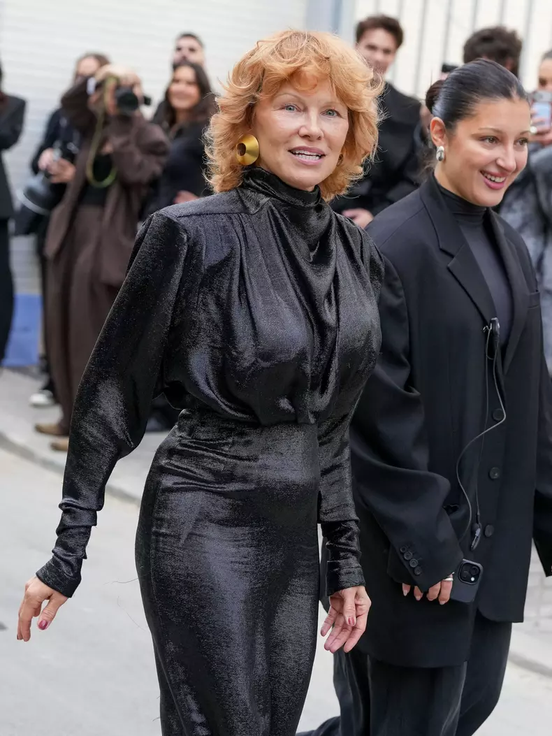 Arrivées au défilé Mugler Collection Femme Prêt-à-Porter Printemps/Eté 2026 lors de la Fashion Week de Paris (PFW)