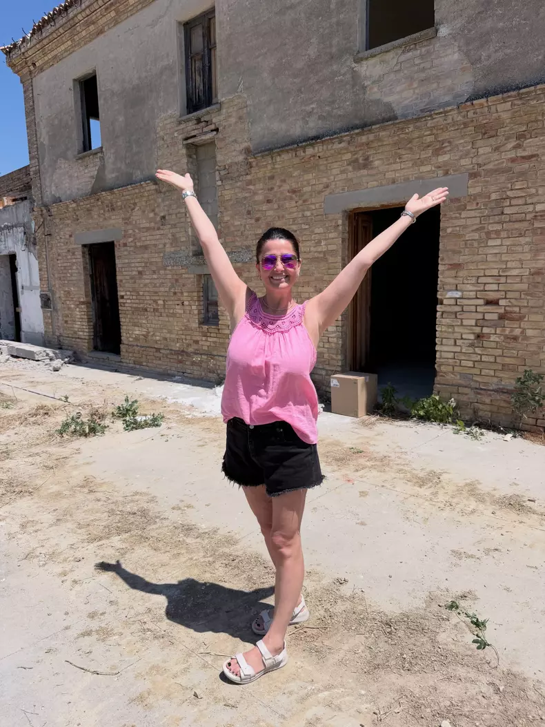 gabriela Cristea la casa din Italia