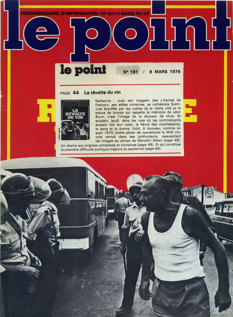 1976, France, Carcassonne - La révolte du vin