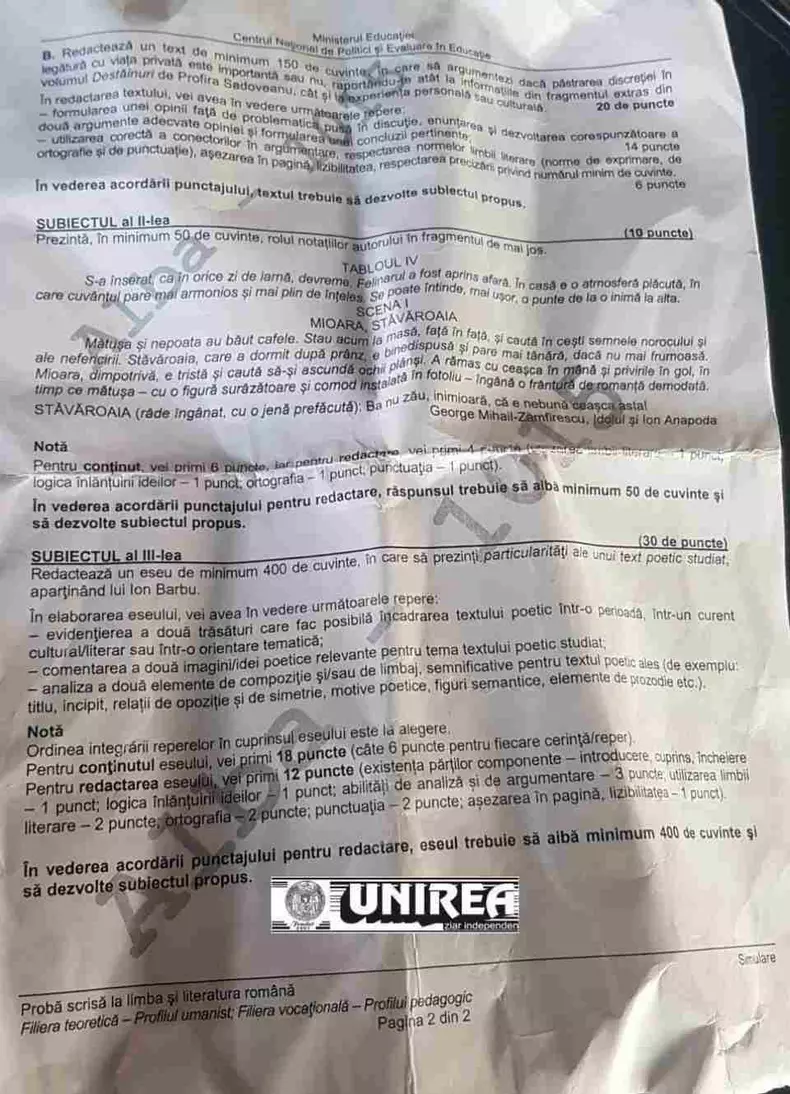Simulare Bac 2022 - Română - uman (2)