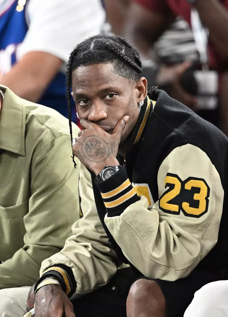 Paris 2024 - Travis Scott At Men's Basketball France v Germany