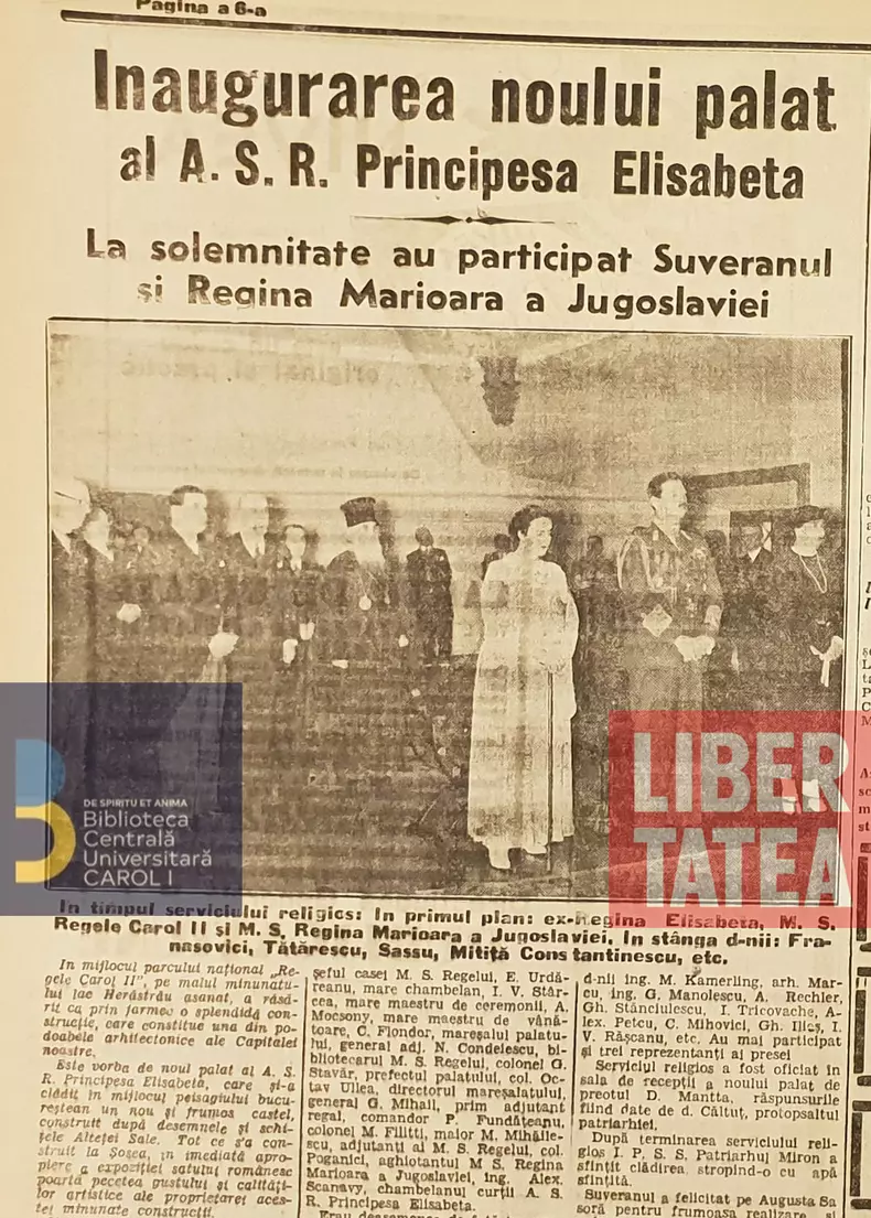 Inaugurare_palat_Elisabeta_ziar_Dimineata_21-decembrie_1937_Cristian_Otopeanu_1