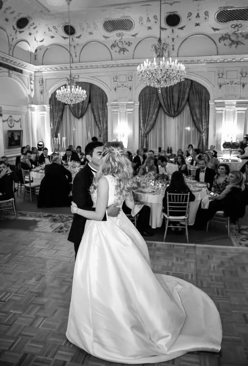 Valentina Pelinel si Borcea la nunta lor