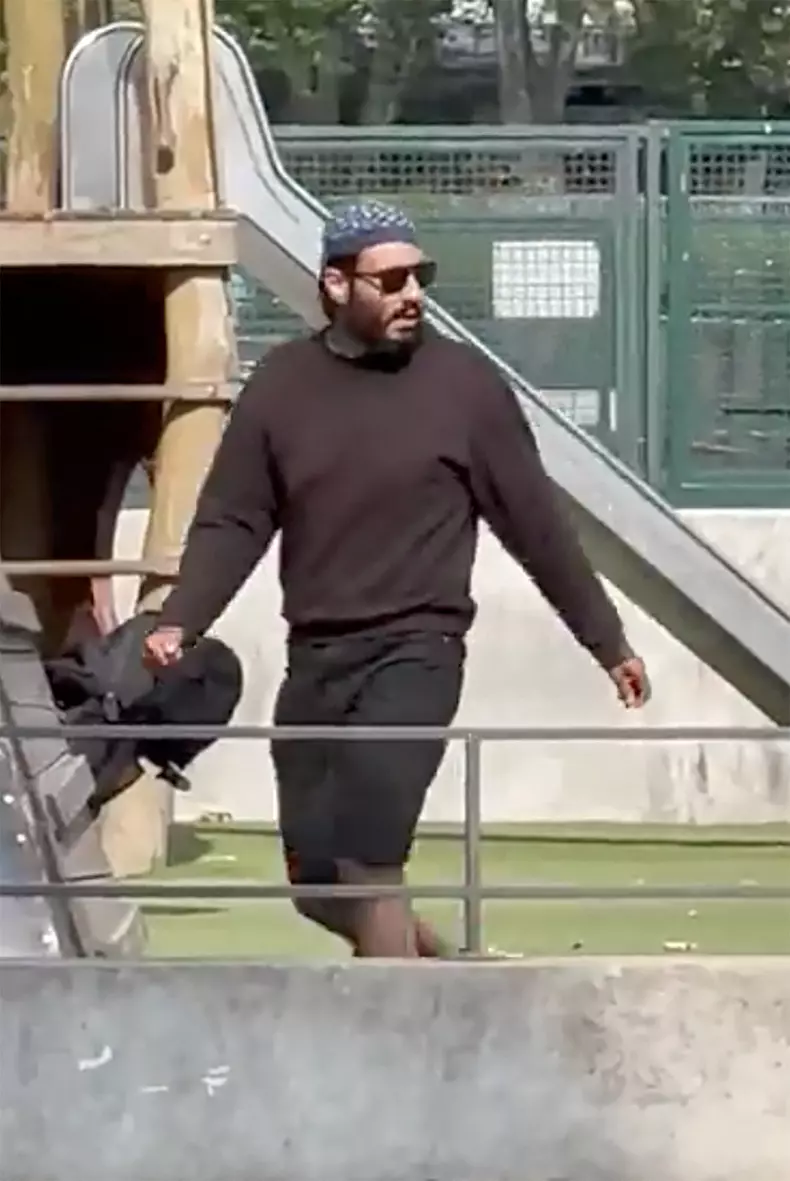 BI - No Credit - Captures d'ecrans de l'individu de nationalité syrienne, âgé de 32 ans qui a attaqué plusieurs enfants âgés de 3 ans à l'arme blanche à Annecy (Haute-Savoie)