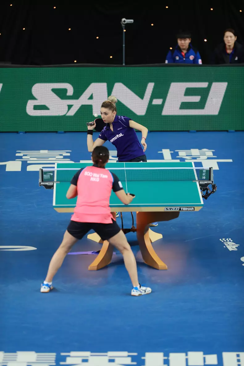 London,England, 21 February 2018. 1/4 Final at the ITTF Team World Cup.