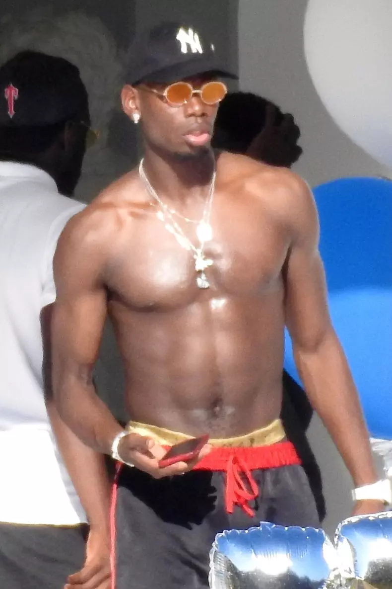 *EXCLUSIVE* France’s World Cup superstar athletes throw a massive celebratory pool party **WEB MUST CALL FOR PRICING**