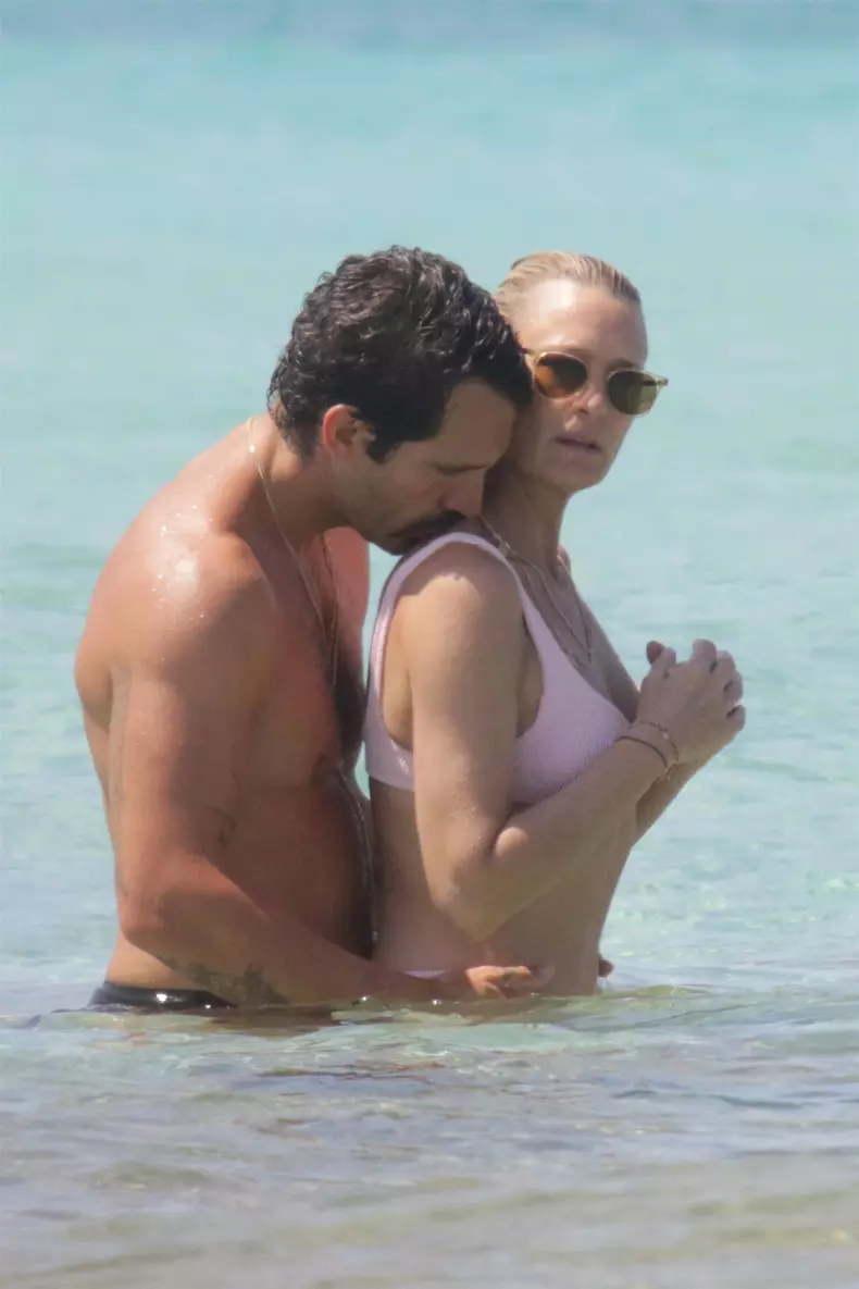 *EXCLUSIVE* Robin Wright and Clement Giraudet show PDA on holiday in Formentera