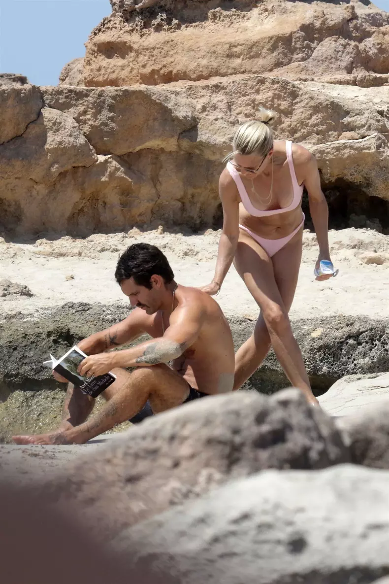 *EXCLUSIVE* Robin Wright and Clement Giraudet show PDA on holiday in Formentera