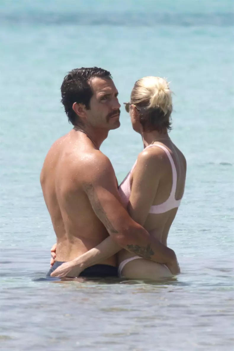 *EXCLUSIVE* Robin Wright and Clement Giraudet show PDA on holiday in Formentera
