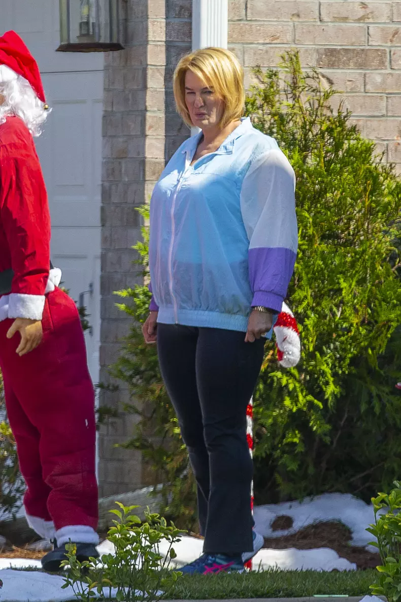 PREMIUM EXCLUSIVE: Renee Zellweger is completely unrecognisable, with even more prosthetic makeup and fat-suit