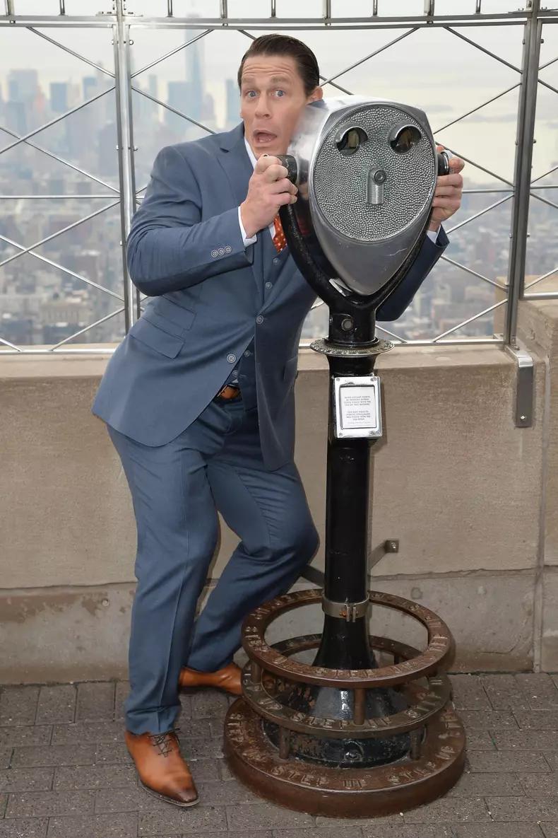 John Cena and Hailee Steinfeld at the Empire State Building, 122018