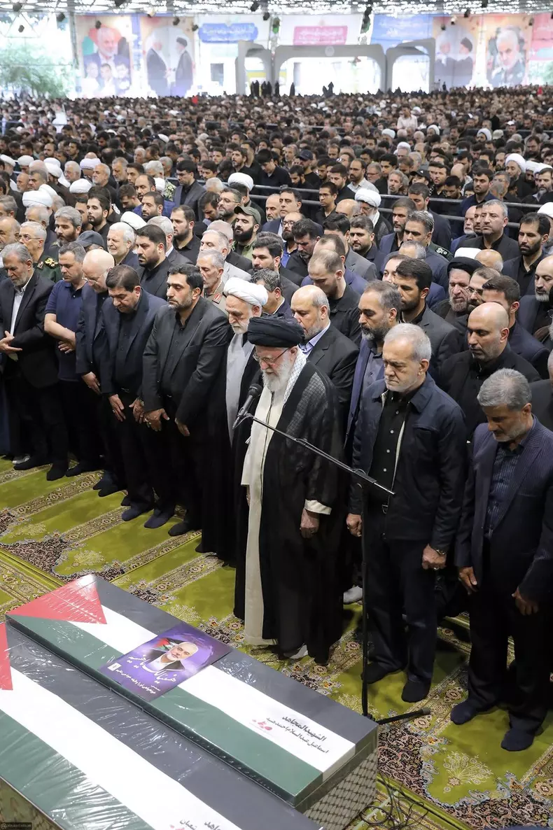 Funeral Procession For Hamas Leader Ismail Haniyeh In Tehran