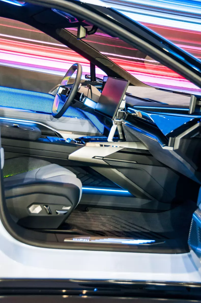 Preview unveiling of the new HiPhi Z in Shanghai, China. A luxury EV billed as a digital GT and set for production in 2022.