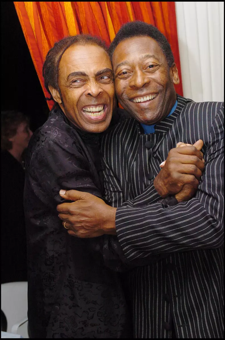 GILBERTO GIL ȘI PELE. Foto: Hepta