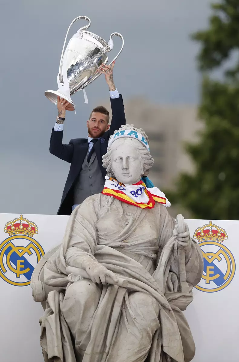 Real Madrid celebrates UEFA Champions League in Madrid