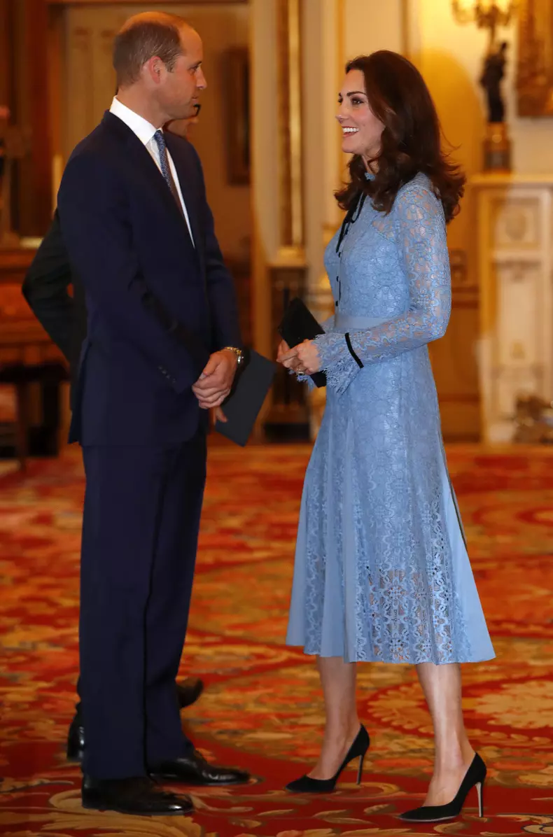 The Duke and Duchess of Cambridge and Prince Harry attend a mental health reception