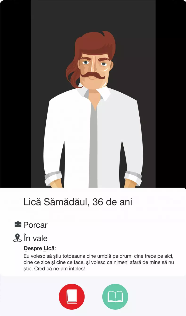 Cum ar arăta Vitoria Lipan și Lică Sămădăul pe aplicațiile de dating