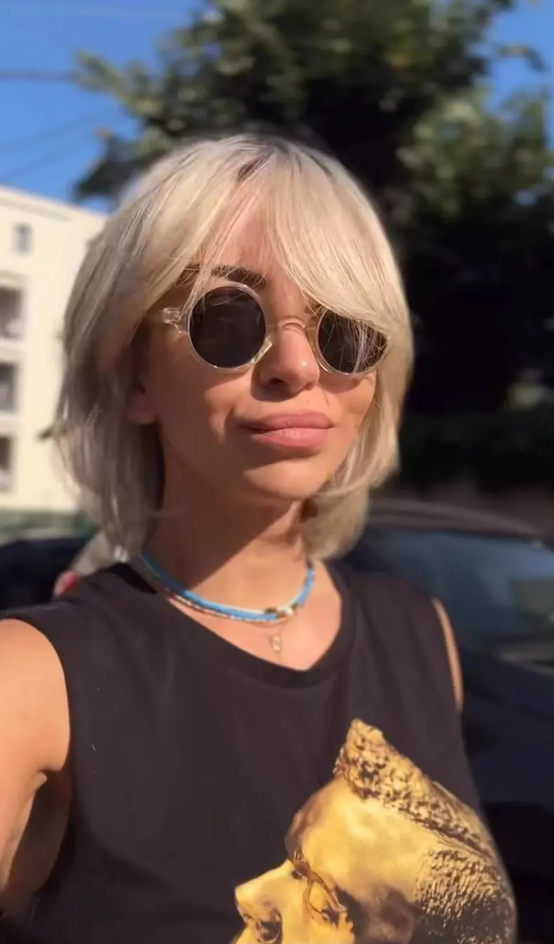 Giulia Anghelescu schimbare look blonda