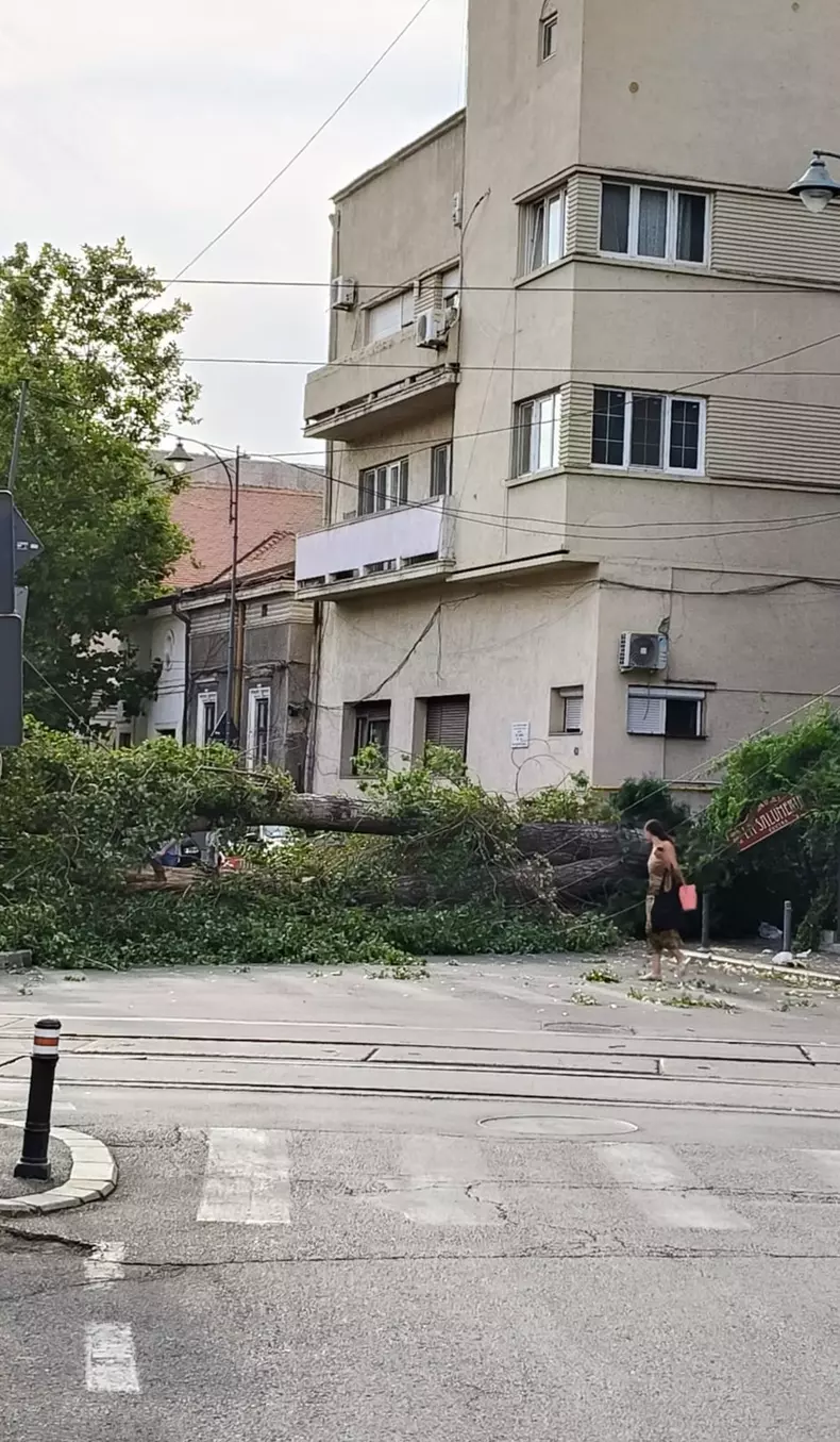 A fost cod roșu de furtună în Capitală. Foto Facebook Meteoplus