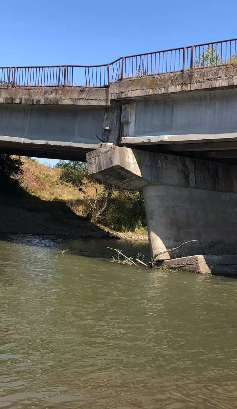 Pod rupt Timiș foto: Opinia Timișoarei