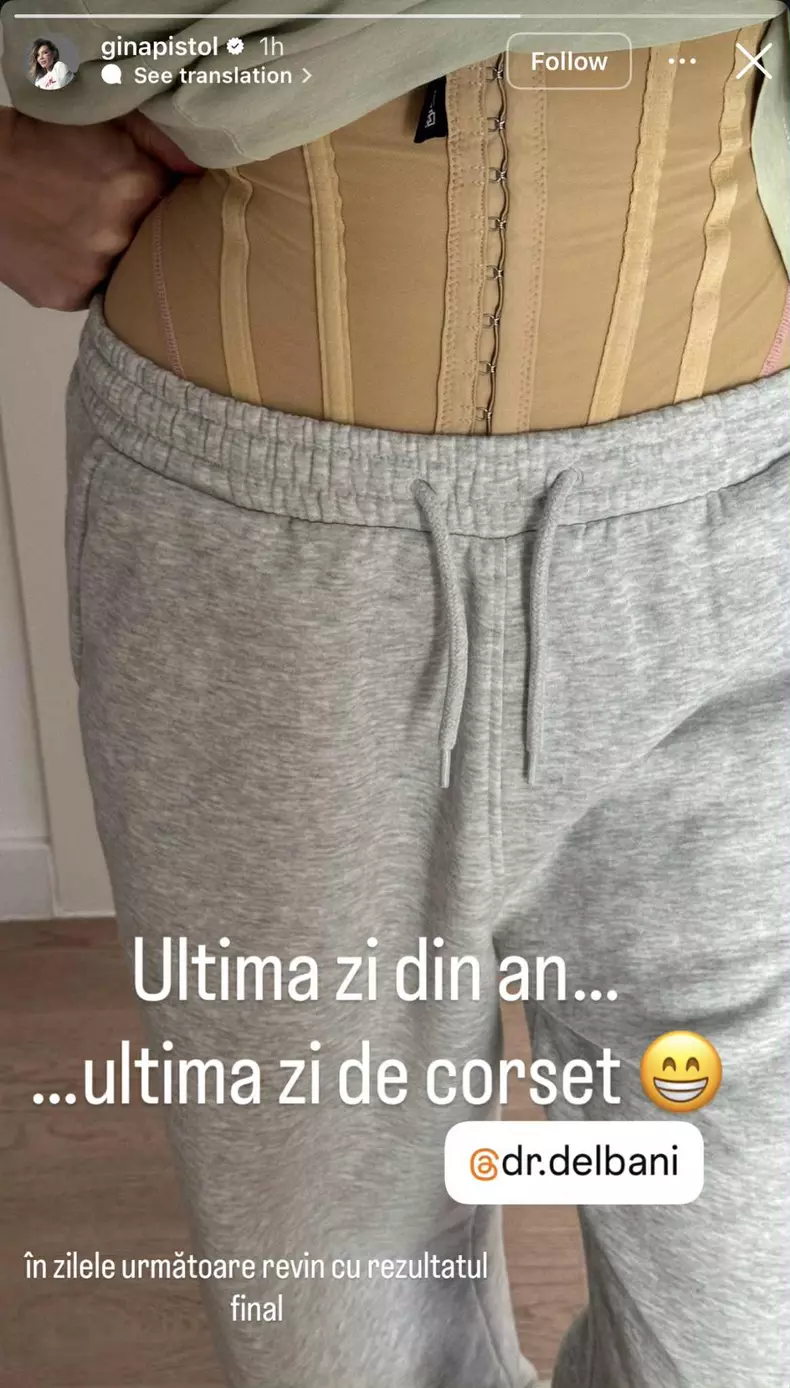 Gina Pistol - intervenție estetica