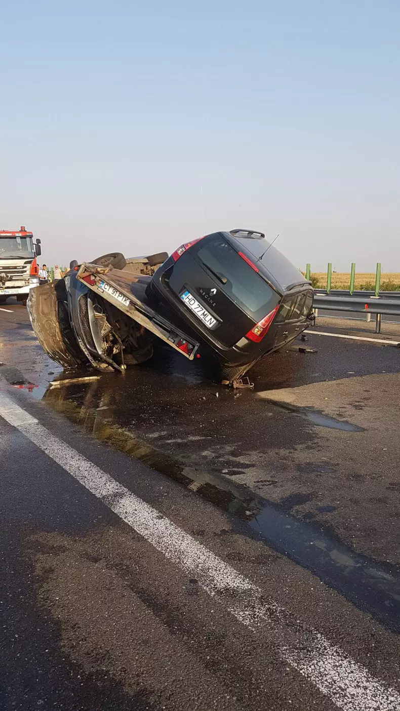 Accident pe Autostrada Soarelui
