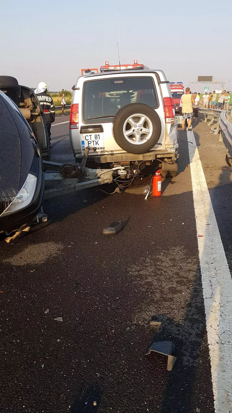 Accident pe Autostrada Soarelui